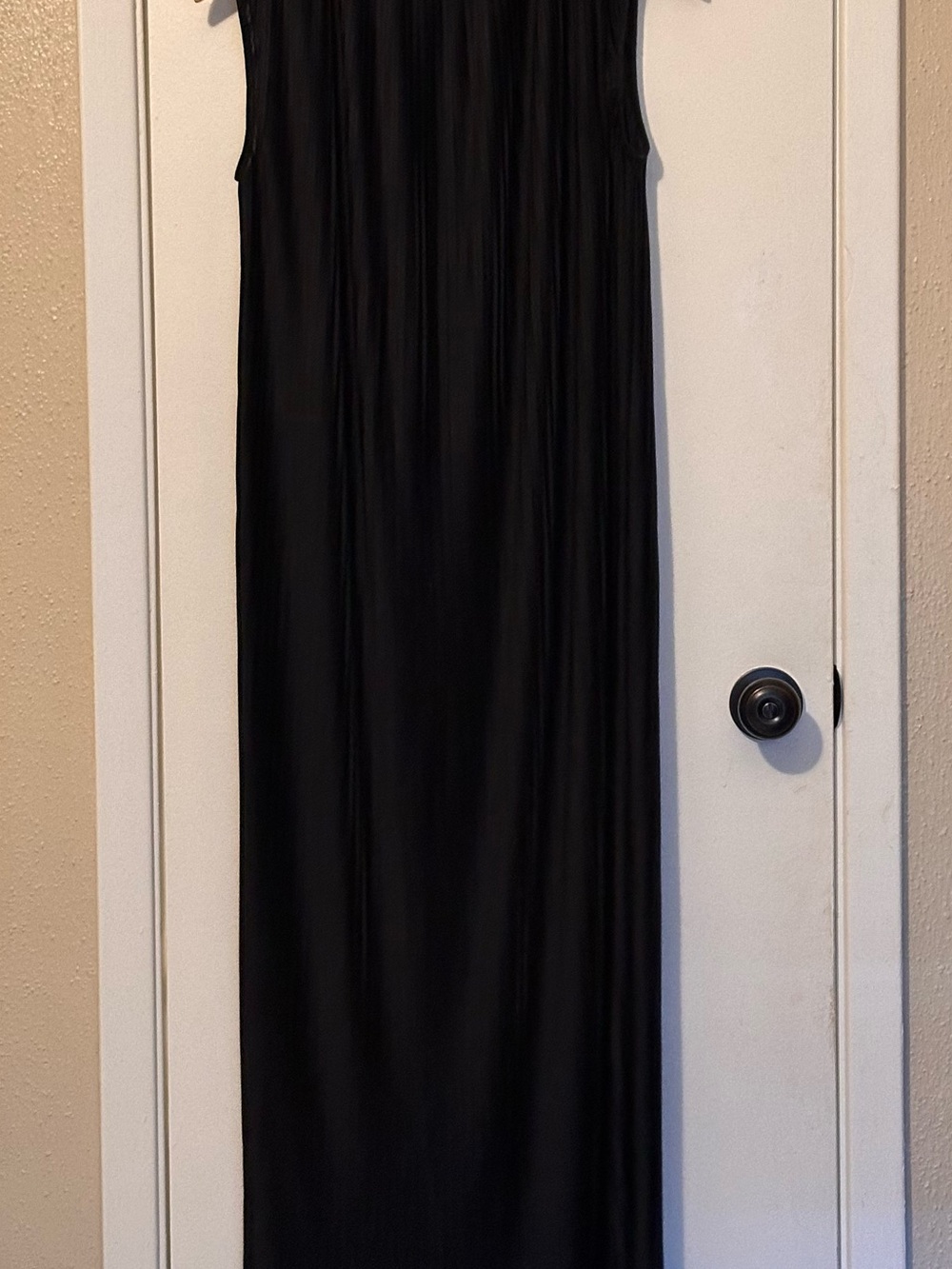 COS Deep Blue Sleeveless Pleated Maxi Dress with Boat Neck Size S